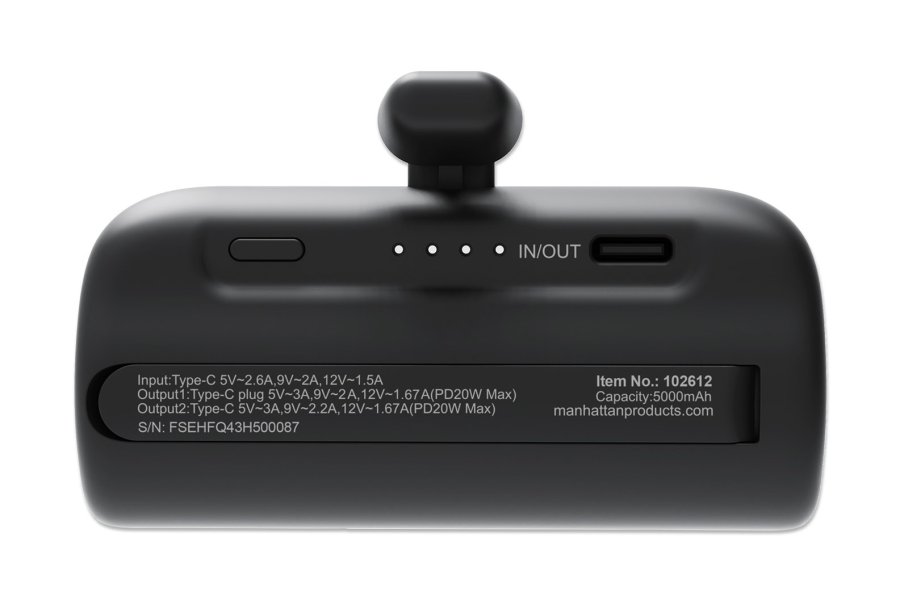 Manhattan 102612 powerbank Lithium-Ion (Li-Ion) 5000 mAh Sort #5