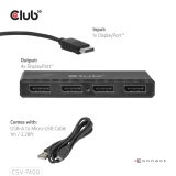 CLUB3D CSV-7400 video-splitter DisplayPort 4x DisplayPort #5