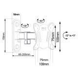 Maclean MC-416 TV Monitor Wall Mount 13