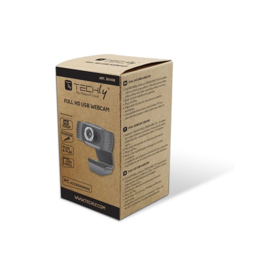 Techly I- -60T webcam 1920 x 1080 pixel USB 2.0 Sort #4