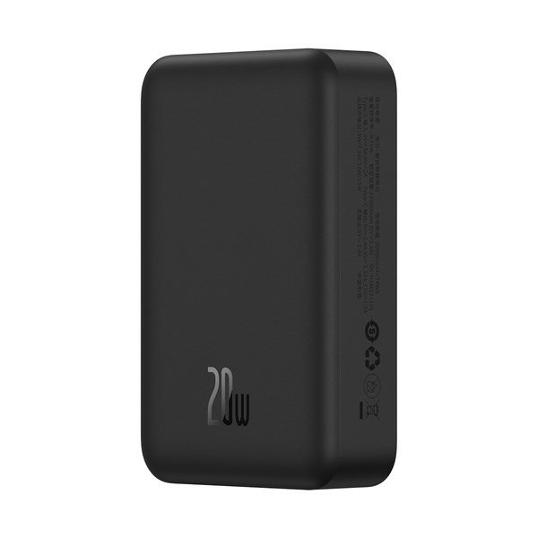 Baseus Magnetic Mini Powerbank Trdls opladning 20000 mAh 20 W Sort #6