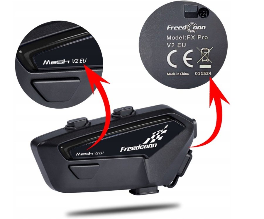 FreenConn FX Pro V2 EU MESH intercom til motorcykel #5