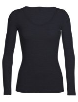 Icebreaker 103194001 M skjorte & top T-shirt Scoop krave Lang�rmet Lycra, Merinould, Nylon #1