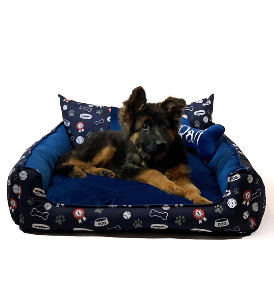 GO GIFT Hunde- og katteseng XL - navy blue - 100x80x18 cm #2