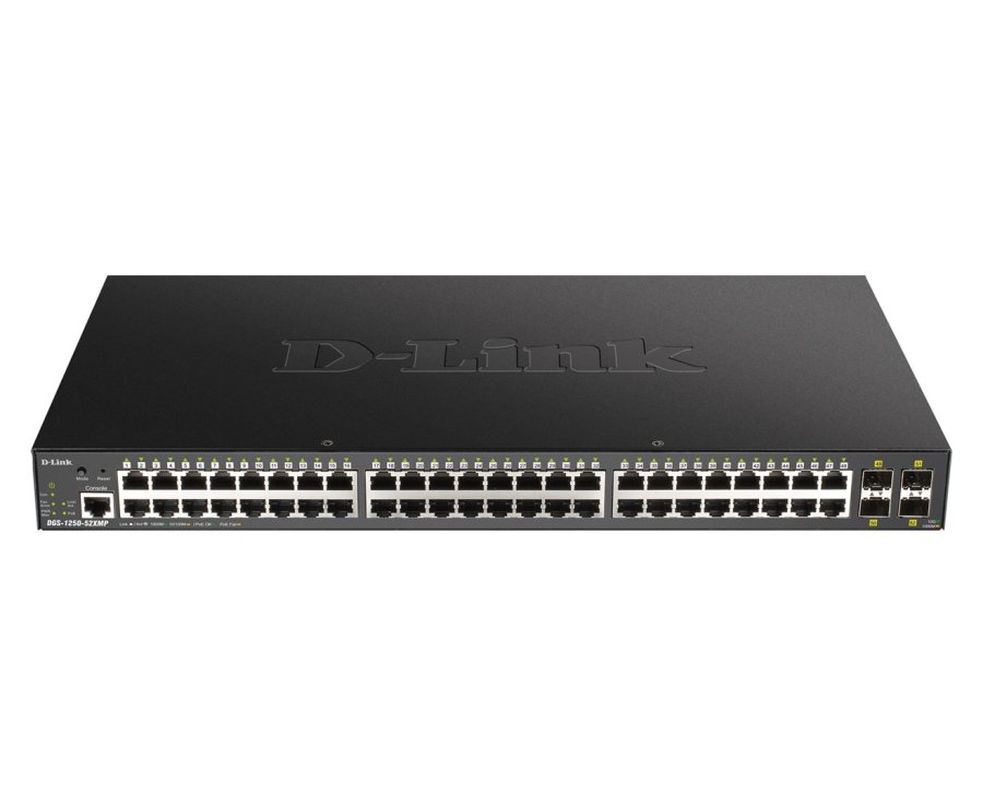 D-Link DGS-1250-52XMP Administreret L3 Str�m over Ethernet (PoE) Sort #1