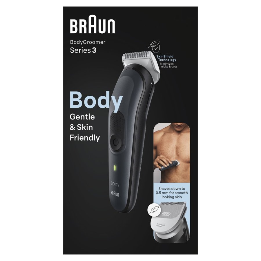 Braun BodyGroomer 3 BG3340 Sort, Gr� #1