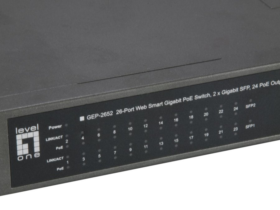 LevelOne GEP-2652 netv�rksswitch Administreret L2 Gigabit Ethernet (10/100/1000) Str�m over Ethernet (PoE) Gr� #4