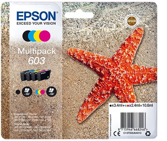 Epson C13T03U64010 blkpatron 1 stk Original Standard udbytte Sort, Bl, Magenta, Gul #1