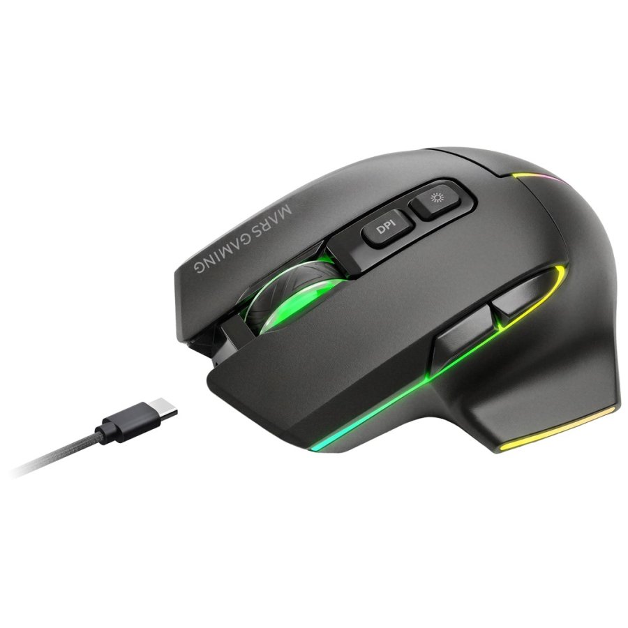 Mars Gaming MMWVECTOR mus Spil H�jre h�nd RF Wireless + Bluetooth + USB Type-A Optisk 12000 dpi #2