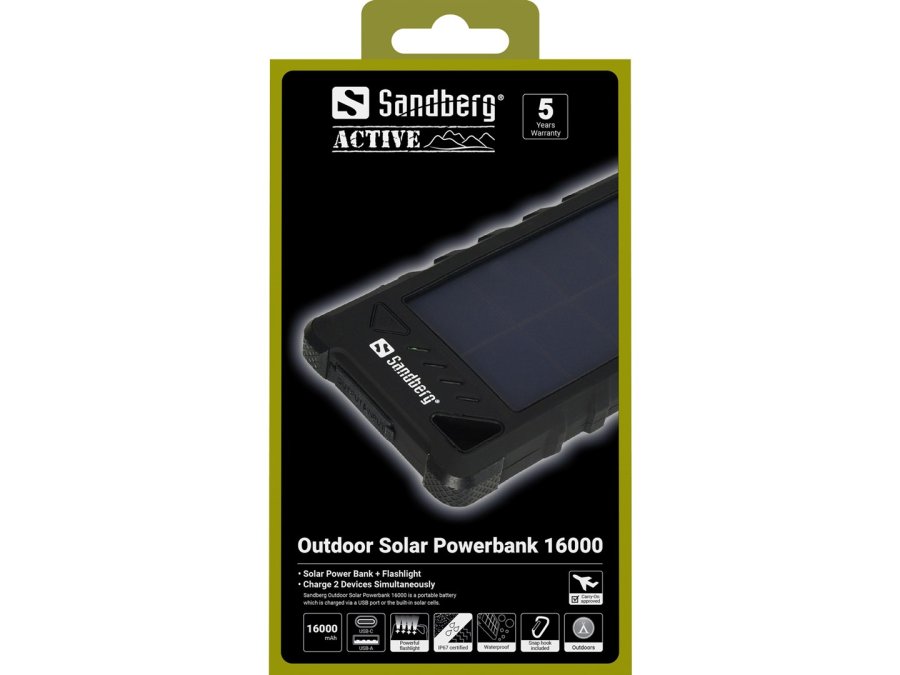 Sandberg Outdoor Solar Powerbank 16000 #9