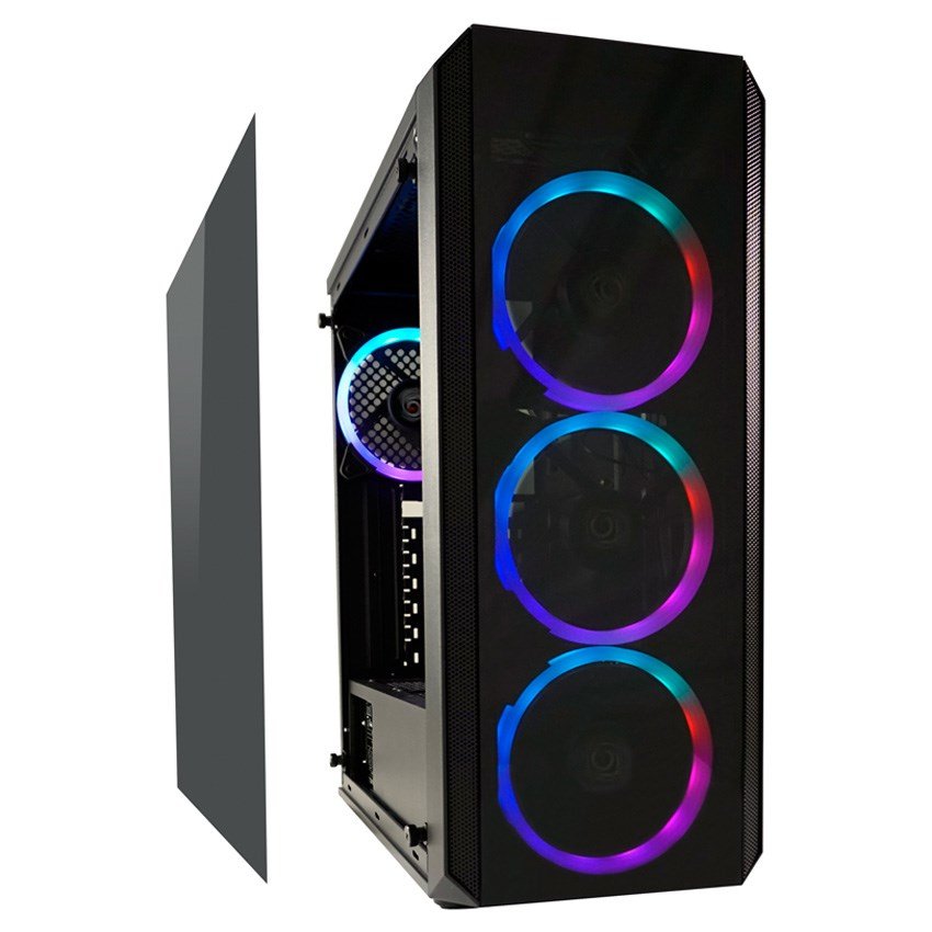 LC-Power Gaming 703B - Quad-Luxx Midi Tower Sort #3