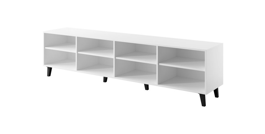 RTV-skab FARO 200x42x52 hvidt mat + egetr #2