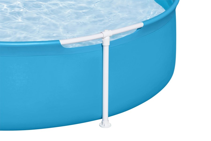 Bestway 56283 / 24 swimmingpool til over jorden Indrammet pool Rund Bl� #4