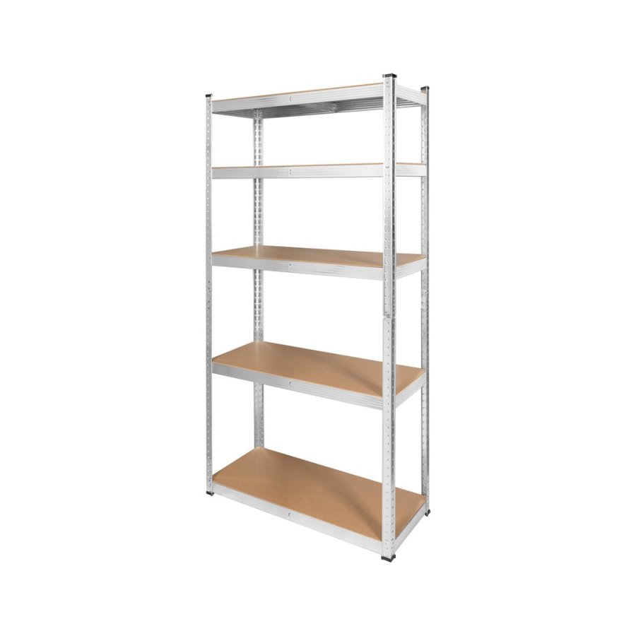 Metalreolskab 175 kg x5 180x90x40cm Rebel, galvaniseret, udtrkkeligt, MDF, RB-1250 #19