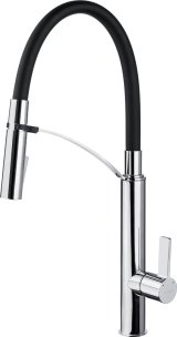 Kkkenarmatur DEANTE GERBERA BGB_B720 med fleksibel tud Sort, Slv #1