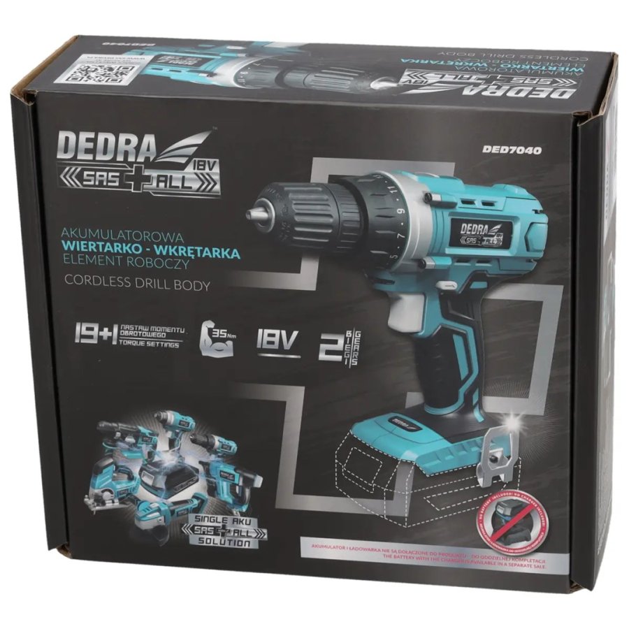 DEDRA DED7040 elektrisk skruetrkker & slagbor #5