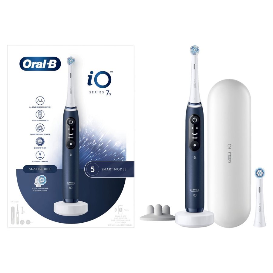 Oral-B iO 7S Voksen Elektrisk tandbrste Bl, Hvid #1
