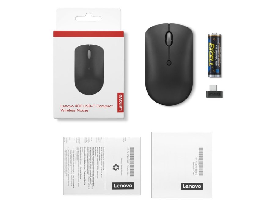 Lenovo 400 mus Kontor Ambidextrous RF tr�dl�st Optisk 2400 dpi #7