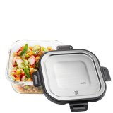 GEFU 12757 enhed til madopbevaring Firkant Container 0,8 L Sort, Transparent 1 stk #1