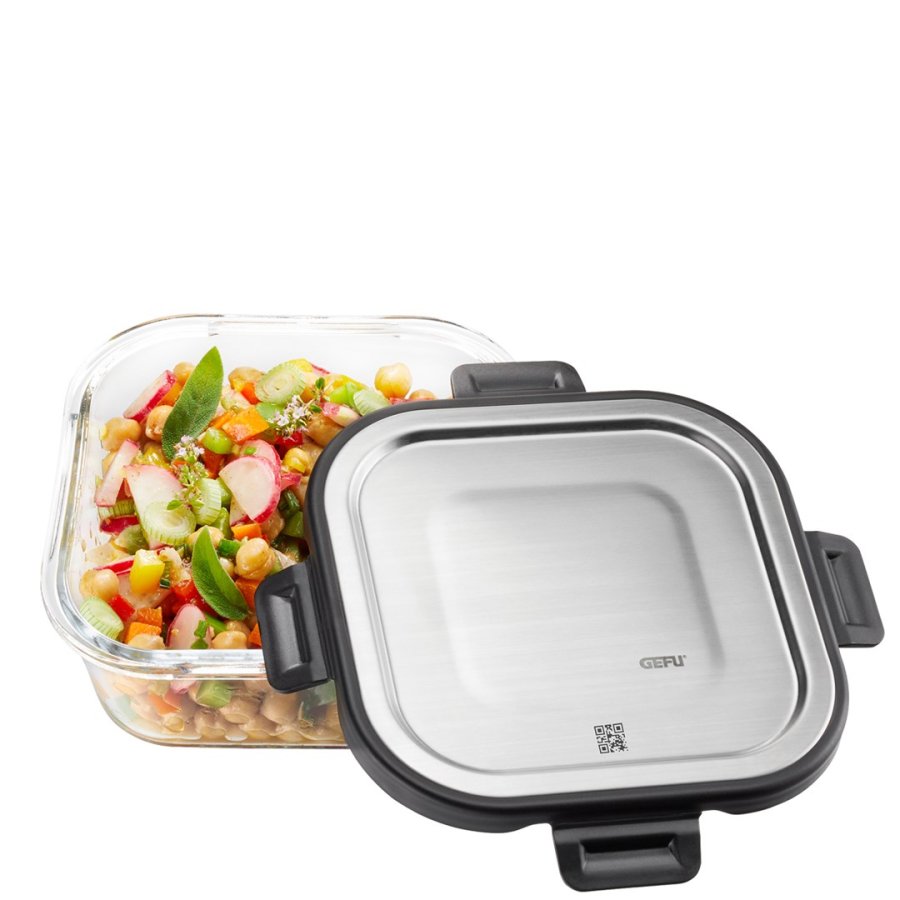 GEFU 12757 enhed til madopbevaring Firkant Container 0,8 L Sort, Transparent 1 stk #1