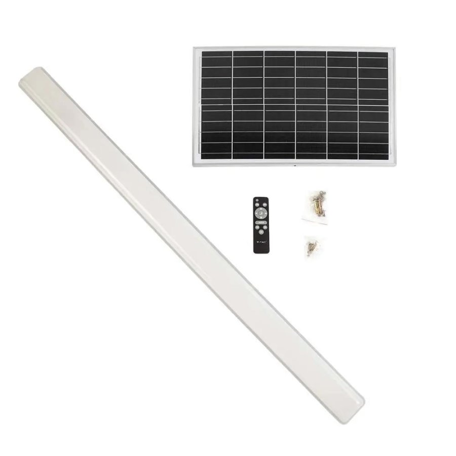 Hermetisk armatur V-TAC VT-120018 solenergi 120cm 18W IP65 3000K-4000K-6400K 1000lm (SKU 6500) Hvid #7