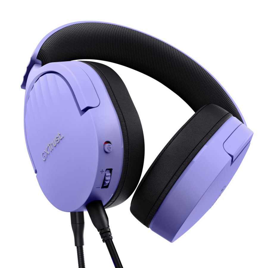 Trust GXT 489P FAYZO Headset Ledningsf�rt Spil Sort, Lilla #4