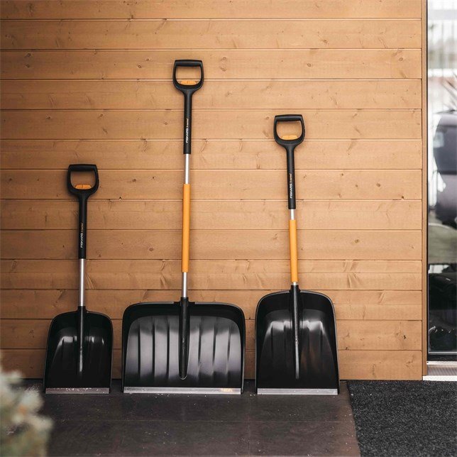Fiskars 1057188 skovl & spartel Sneskovl Metal Sort, Orange #8
