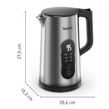 Tefal Selection KI871DE0 elkedel 1,7 L 1500 W Sort, Rustfrit st�l #4