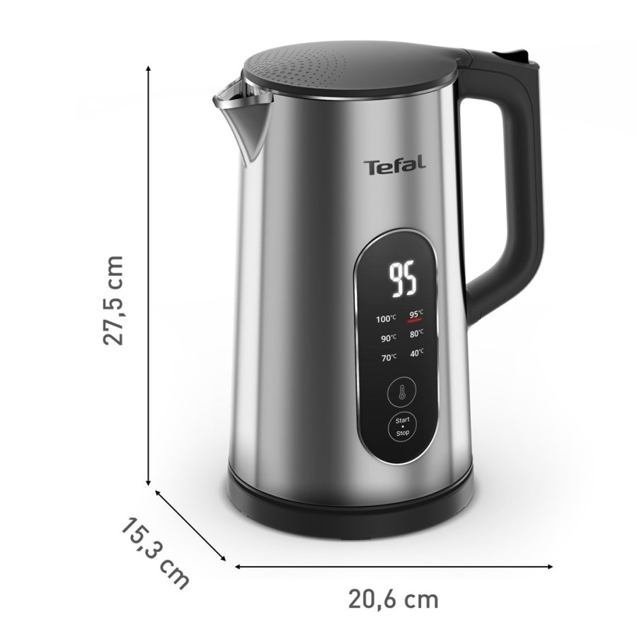 Tefal Selection KI871DE0 elkedel 1,7 L 1500 W Sort, Rustfrit st�l #4