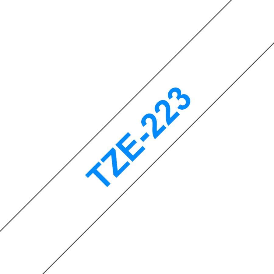Brother TZE-223 etiketbnd Bl p hvid #1