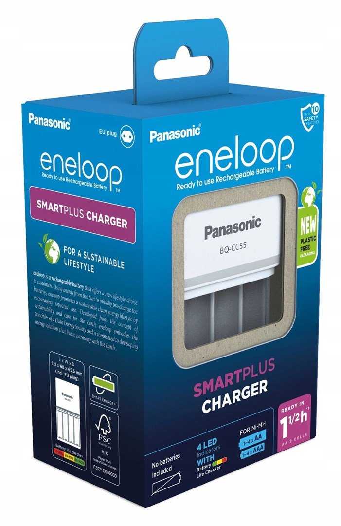 Batterioplader PANASONIC Eneloop Smartplus BQ-CC55 (BQ-CC55E) #2