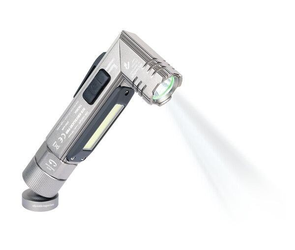 TROIKA ECO KNICKLICHT PRO Gr� Magnetisk beslag til lommelygte COB LED #2