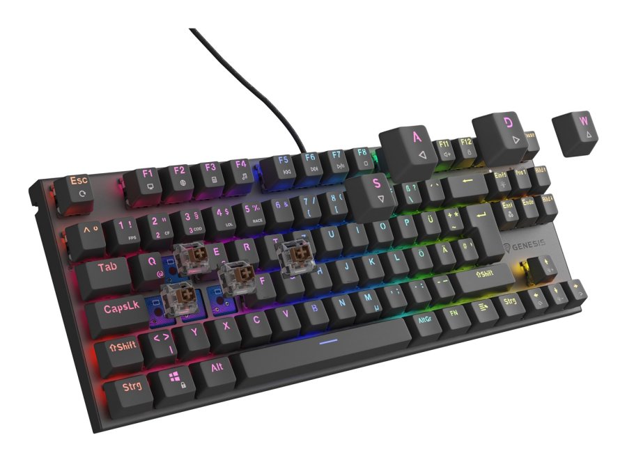 GENESIS Thor 303 TKL tastatur Spil USB QWERTZ Tysk Sort #8