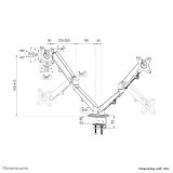 Neomounts DS70-700BL2 skrmbeslag og -stativer 68,6 cm (27
