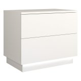 Topeshop S2 BIEL sengelampe & sengebord 2 skuffe(r) Hvid #1