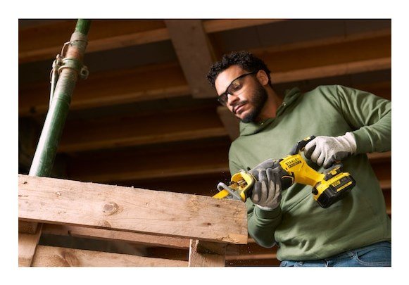 Stanley SFMCS310B-XJ frem- og tilbageg�ende sav 3200 spm Sort, Gul #3