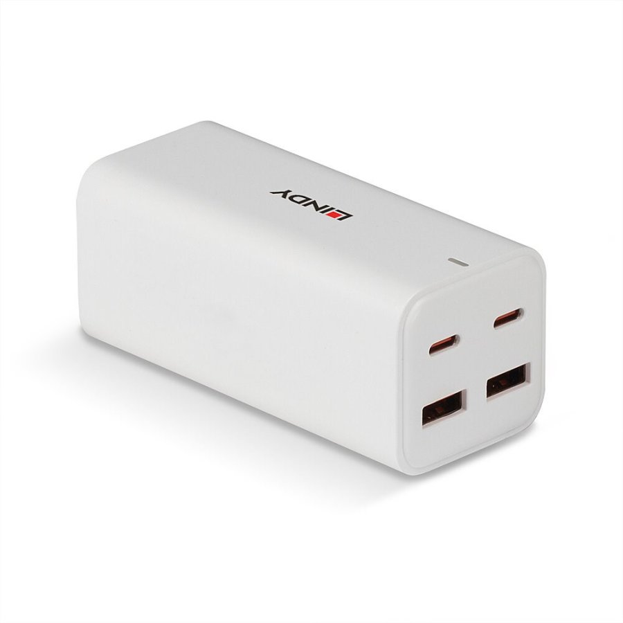Lindy 73441 oplader til mobil enhed Universel Hvid Vekselstrm Hurtig opladning Indendrs #1