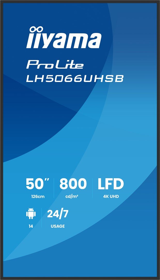 iiyama LH5066UHSB-B1AG skilte display Digital fladpaneldisplay 127 cm (50