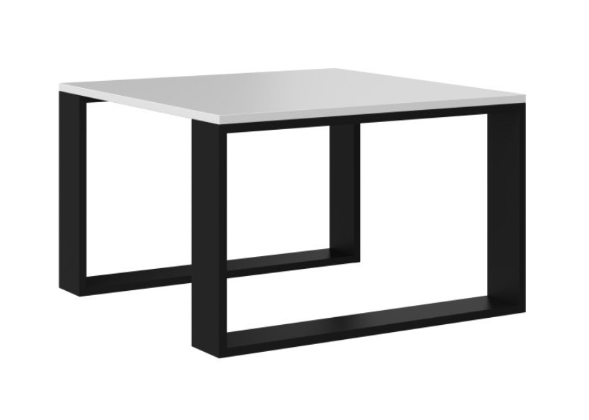 MODERN MINI bord 67x67x40 cm Hvid/Sort #1