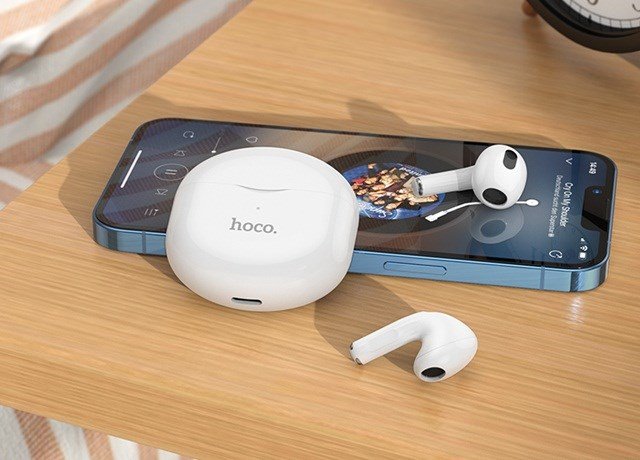 Hoco EW35 Sonido Trdlst headset i rerne Opkald/musik Bluetooth Hvid #9