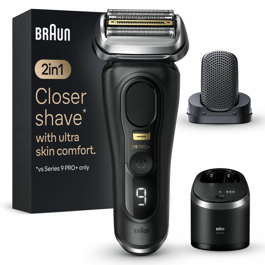 Braun Series 9 Pro+ 9590cc Wet & Dry Folie shaver Trimmer Sort #1