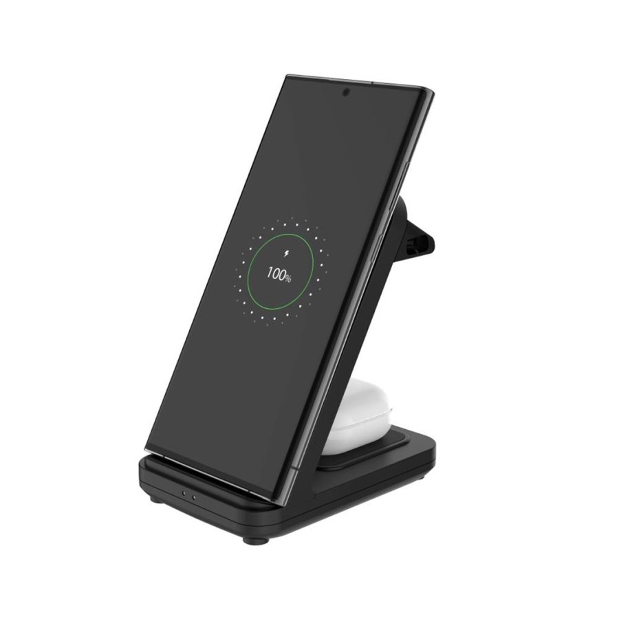 FIXED FIXPOS-U-BK oplader til mobil enhed SmartWatch, Smartphone, Hovedtelefoner Sort USB Tr�dl�s opladning Hurtig opladning Indend�rs #1