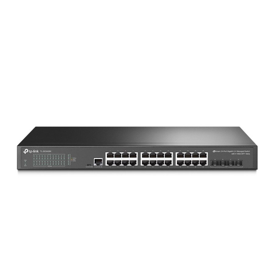 TP-Link JetStream TL-SG3428X netv�rksswitch Administreret L2+/L3 Gigabit Ethernet (10/100/1000) 1U Sort #1