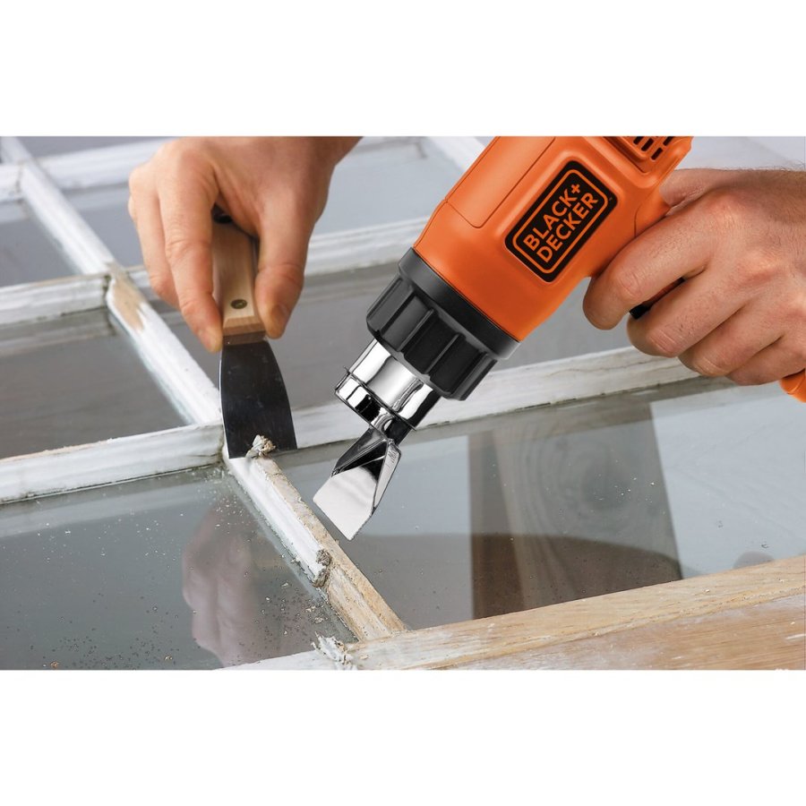 Black & Decker KX1650-QS varmepistol 740 l/min 600 C 1750 W Sort, Orange #3