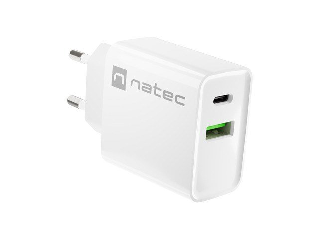 NATEC NETVRK OPLADER RIBERA USB-A+USB-C 20W PD #1