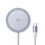 Ugreen MagFlow Smartphone Gr� USB Tr�dl�s opladning Automatisk #1