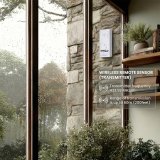 Tr�dl�s vejrstation GreenBlue, temperatur IN/OUT, ur, valg mellem �C / �F, r�kkevidde op til 60 m, GB162 #7