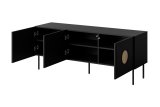 RTV-skab PALAZZO 150x42x60 sort + egetr craft #2