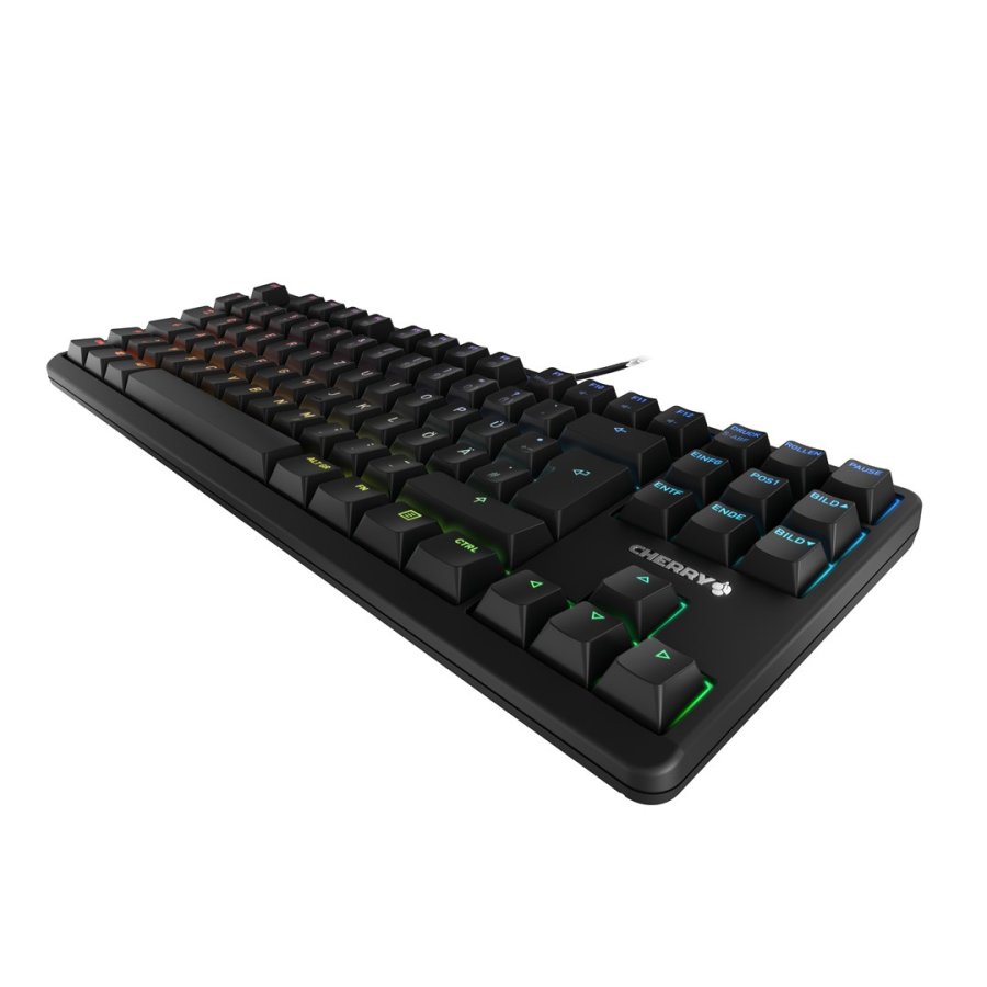 CHERRY G80-3000N RGB TKL tastatur Universel USB QWERTZ Tysk Sort #1