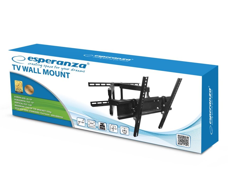 Esperanza ERW004 TV-beslag 26-70'' op til 55 kg #4